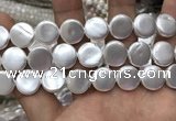 CSB2140 15.5 inches 18mm coin shell pearl beads wholesale