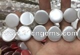 CSB2144 15.5 inches 30mm coin shell pearl beads wholesale