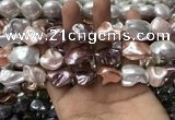 CSB2176 15.5 inches 16*16mm - 20*22mm baroque mixed shell pearl beads