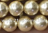 CSB2187 15.5 inches 6mm ball shell pearl beads wholesale