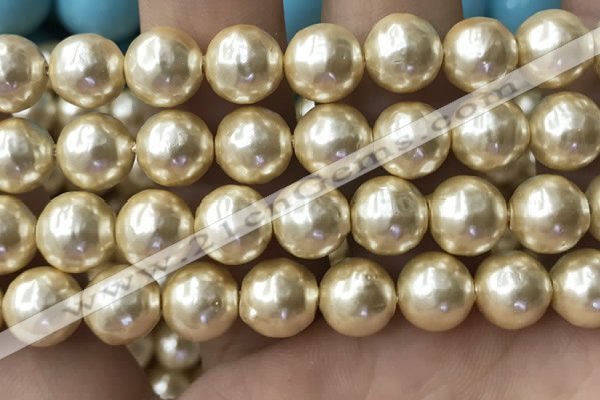 CSB2188 15.5 inches 18mm ball shell pearl beads wholesale