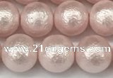 CSB2233 15.5 inches 10mm round wrinkled shell pearl beads wholesale