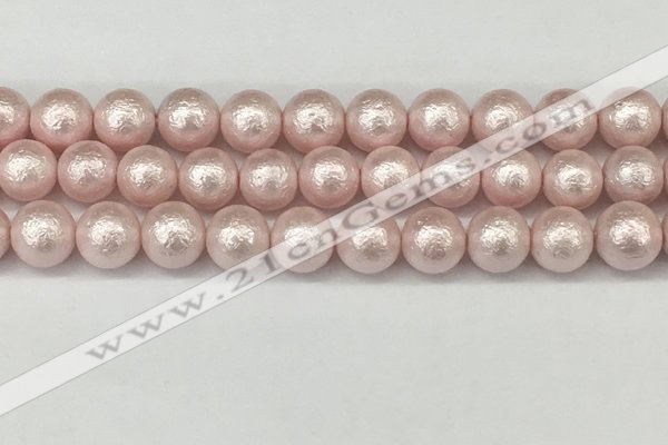 CSB2234 15.5 inches 12mm round wrinkled shell pearl beads wholesale