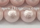 CSB2236 15.5 inches 16mm round wrinkled shell pearl beads wholesale