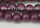 CSB2251 15.5 inches 6mm round wrinkled shell pearl beads wholesale