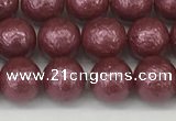 CSB2261 15.5 inches 6mm round wrinkled shell pearl beads wholesale