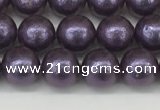 CSB2270 15.5 inches 4mm round wrinkled shell pearl beads wholesale