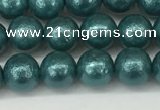 CSB2331 15.5 inches 6mm round wrinkled shell pearl beads wholesale