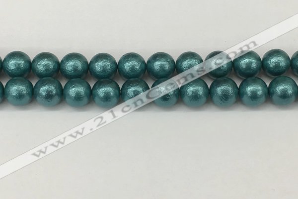 CSB2336 15.5 inches 16mm round wrinkled shell pearl beads wholesale