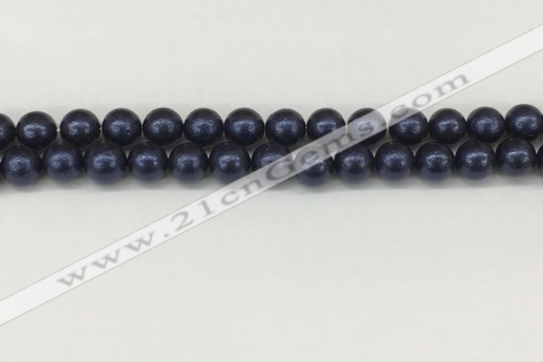 CSB2341 15.5 inches 6mm round wrinkled shell pearl beads wholesale