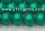 CSB2561 15.5 inches 6mm round matte wrinkled shell pearl beads