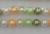 CSB307 15.5 inches 8mm round mixed color shell pearl beads