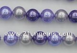 CSB344 15.5 inches 10mm round mixed color shell pearl beads