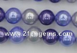 CSB369 15.5 inches 12mm round mixed color shell pearl beads