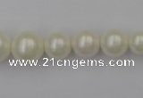 CSB401 15.5 inches 8mm - 16mm round shell pearl beads