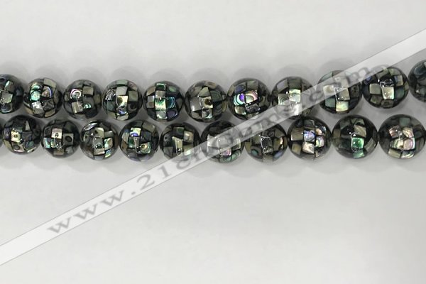 CSB4024 15.5 inches 12mm ball abalone shell beads wholesale