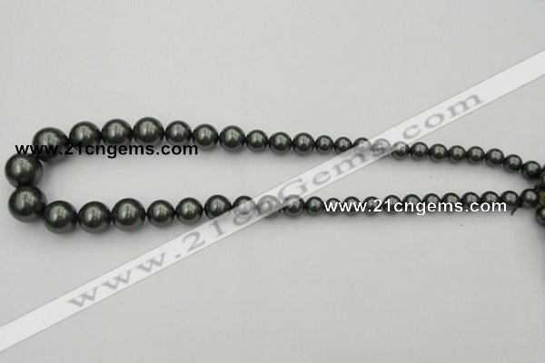 CSB403 15.5 inches 8mm - 16mm round shell pearl beads