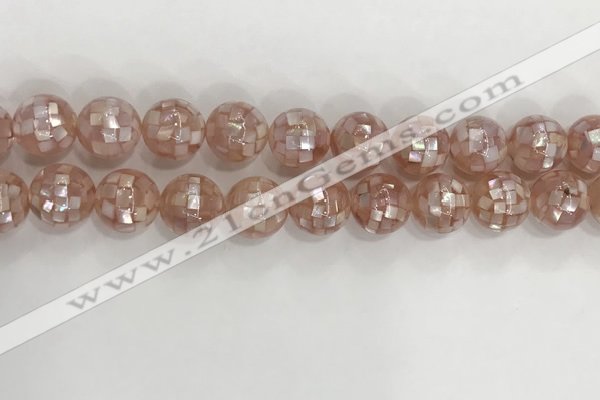 CSB4032 15.5 inches 14mm ball abalone shell beads wholesale