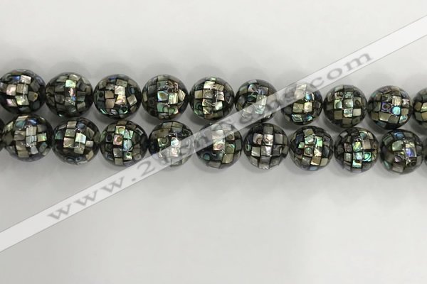 CSB4043 15.5 inches 16mm ball abalone shell beads wholesale