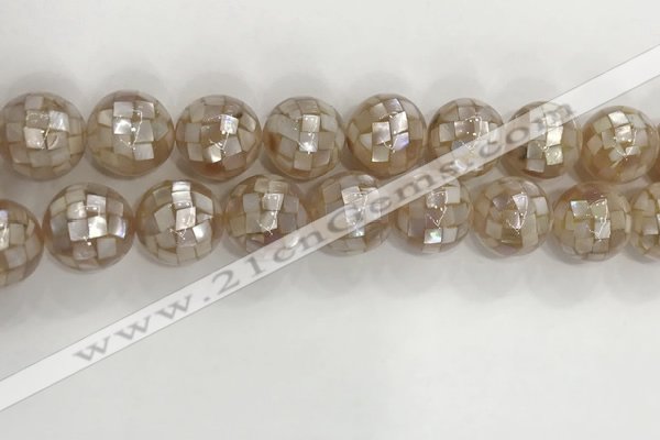 CSB4050 15.5 inches 18mm ball abalone shell beads wholesale