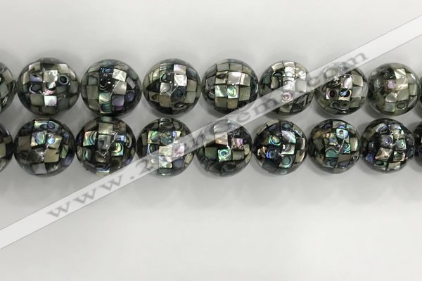 CSB4061 15.5 inches 20mm ball abalone shell beads wholesale