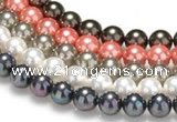 CSB41 16 inches 16mm round shell pearl beads Wholesale