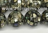 CSB4100 15.5 inches 10mm ball abalone shell beads wholesale