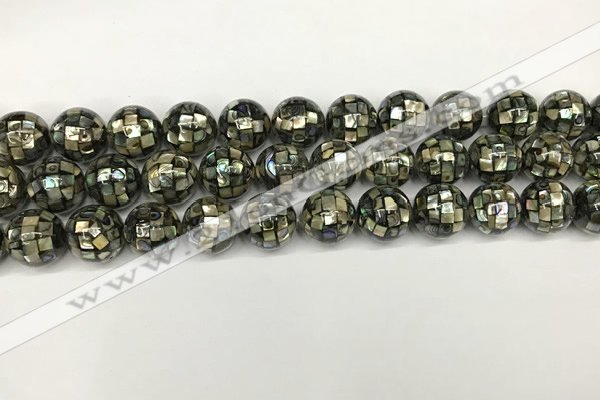 CSB4100 15.5 inches 10mm ball abalone shell beads wholesale