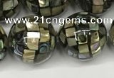 CSB4102 15.5 inches 14mm ball abalone shell beads wholesale