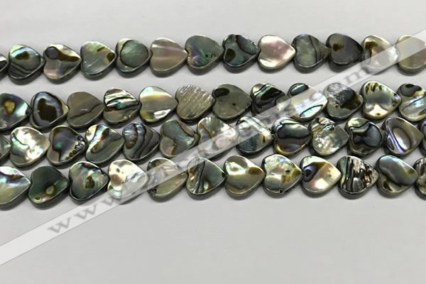 CSB4112 15.5 inches 10mm heart abalone shell beads wholesale