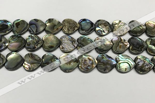 CSB4114 15.5 inches 14mm heart abalone shell beads wholesale