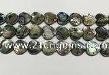 CSB4115 15.5 inches 16mm heart abalone shell beads wholesale