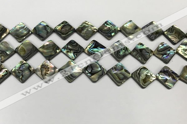 CSB4120 15.5 inches 12*12mm diamond abalone shell beads wholesale