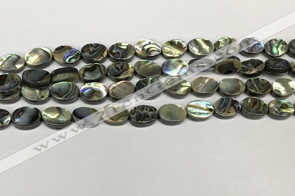 CSB4125 15.5 inches 8*10mm oval abalone shell beads wholesale
