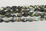 CSB4127 15.5 inches 10*14mm oval abalone shell beads wholesale