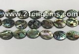 CSB4132 15.5 inches 18*25mm oval abalone shell beads wholesale