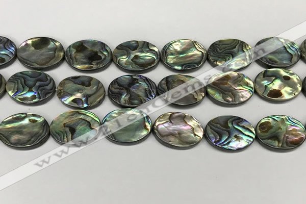 CSB4132 15.5 inches 18*25mm oval abalone shell beads wholesale