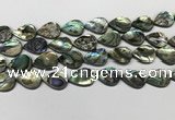 CSB4138 15.5 inches 13*18mm flat teardrop abalone shell beads