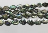 CSB4139 15.5 inches 15*20mm flat teardrop abalone shell beads