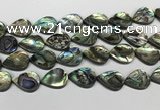 CSB4140 15.5 inches 18*25mm flat teardrop abalone shell beads