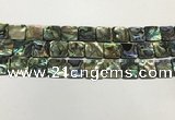 CSB4146 15.5 inches 14*14mm square abalone shell beads wholesale