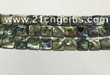 CSB4147 15.5 inches 16*16mm square abalone shell beads wholesale