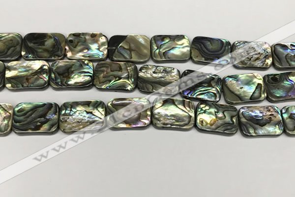 CSB4156 15.5 inches 15*20mm rectangle abalone shell beads wholesale