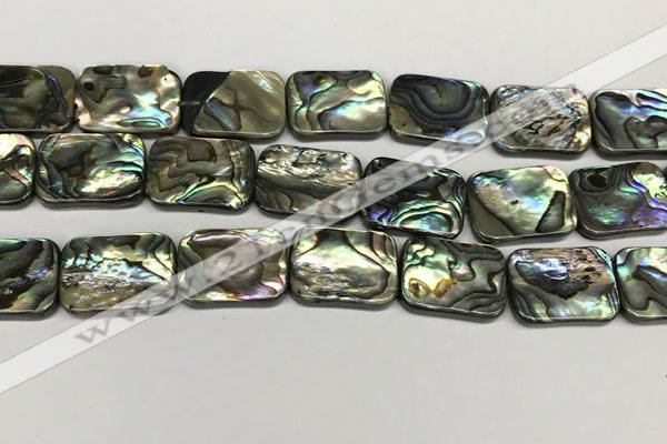 CSB4157 15.5 inches 18*25mm rectangle abalone shell beads wholesale