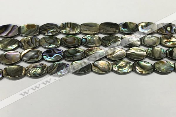 CSB4159 15.5 inches 8*12mm flat drum abalone shell beads wholesale