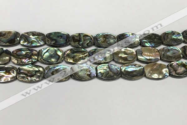 CSB4161 15.5 inches 12*16mm flat drum abalone shell beads wholesale