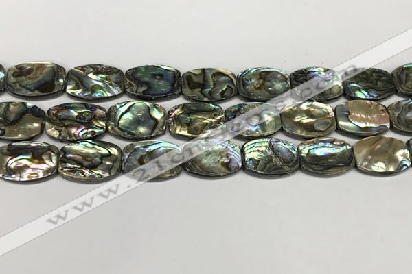 CSB4162 15.5 inches 13*18mm flat drum abalone shell beads wholesale