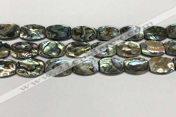 CSB4163 15.5 inches 15*20mm flat drum abalone shell beads wholesale