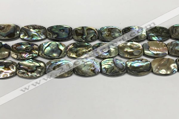 CSB4163 15.5 inches 15*20mm flat drum abalone shell beads wholesale