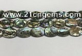 CSB4164 15.5 inches 18*25mm flat drum abalone shell beads wholesale